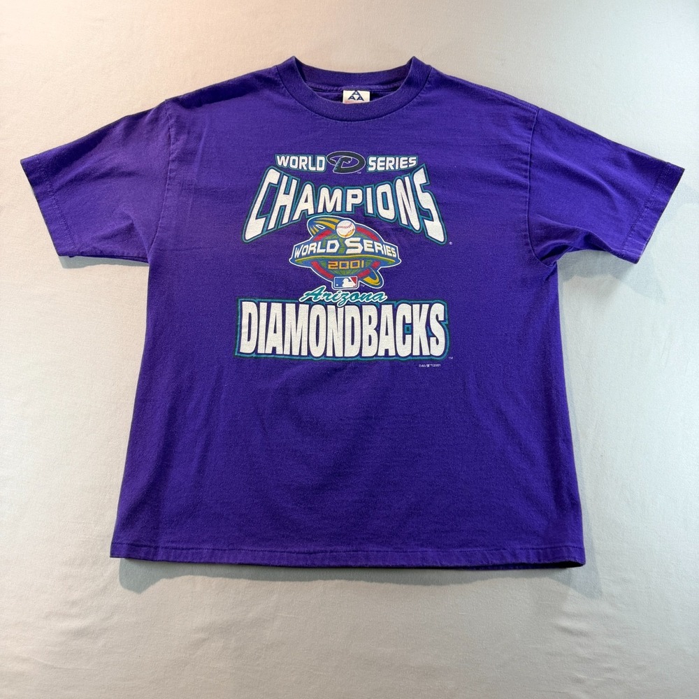 2001 Arizona Diamondbacks World Series Champions‎ Boys Medium Purple T-Shirt